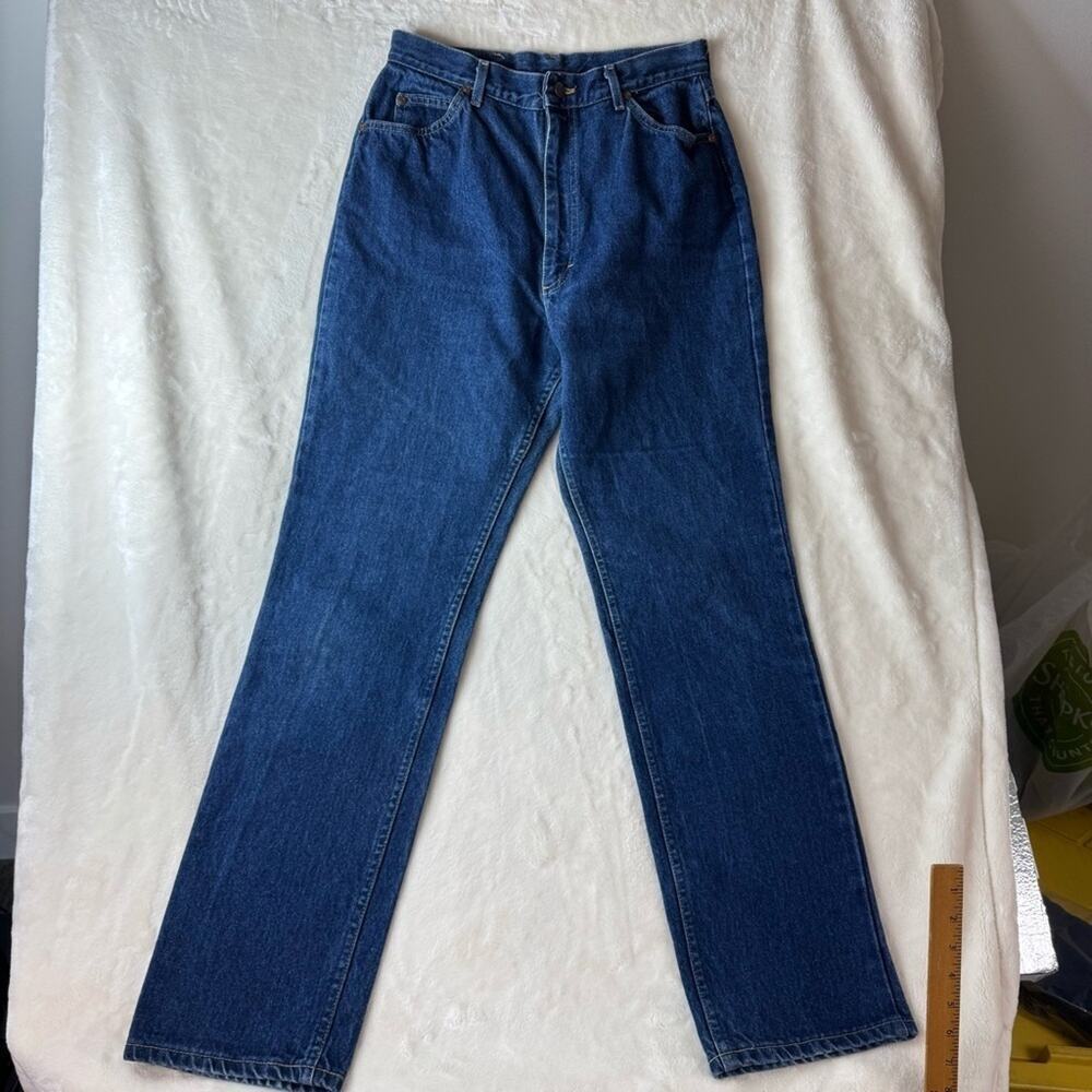 Lee Jeans 16 Long High Waist Straight Leg Denim Mom Jeans Union Made 60s